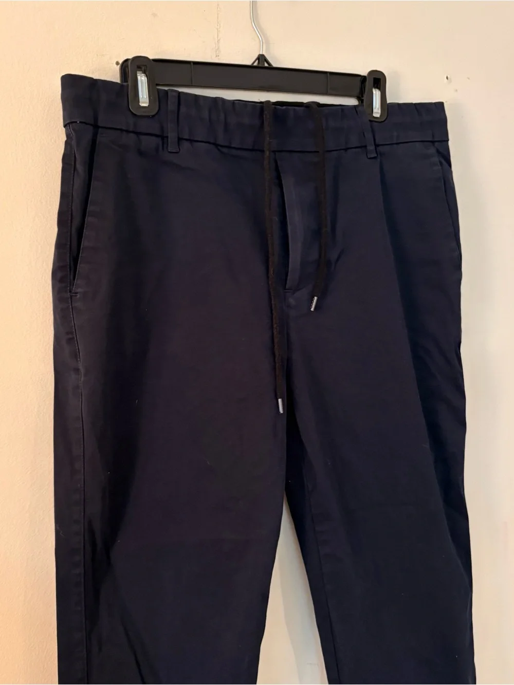 James Perse Dark Navy Pull On Drawstring Chino Pants Sz 2 (32 waist)